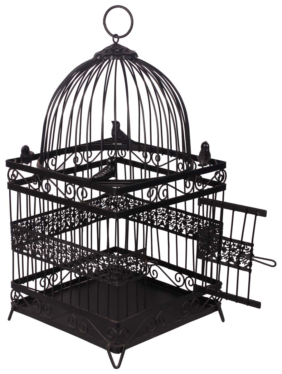 Tea-Light - Cast in Iron - Intricately Crafted with Bird Motifs - Vintage-Look Pet Accessories / Unique Decorating items - Buy in Bulk Wholesale